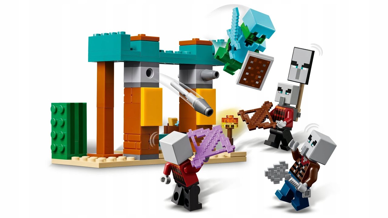 Lego Minecraft The Illager Desert Patrol 21267 - Unboxing and Speedbuild