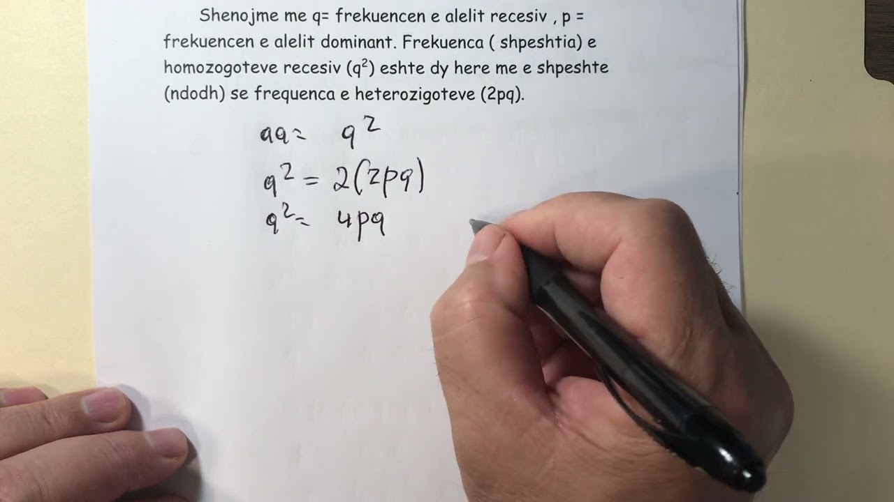 Parimi Hardy-Weinberg- Ushtrime te zgjidhura