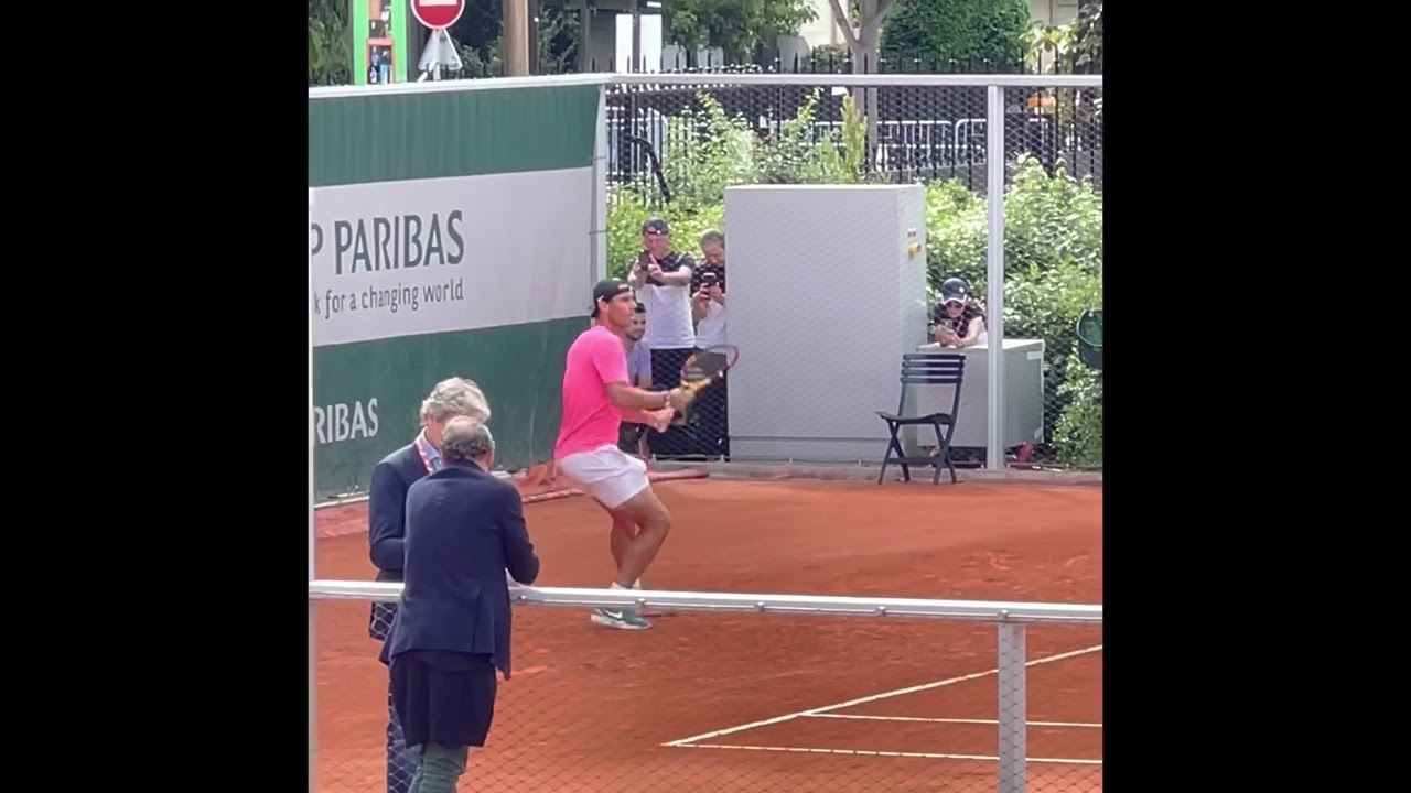 Rafael Nadal Brutal Practice At Roland Garros 2022