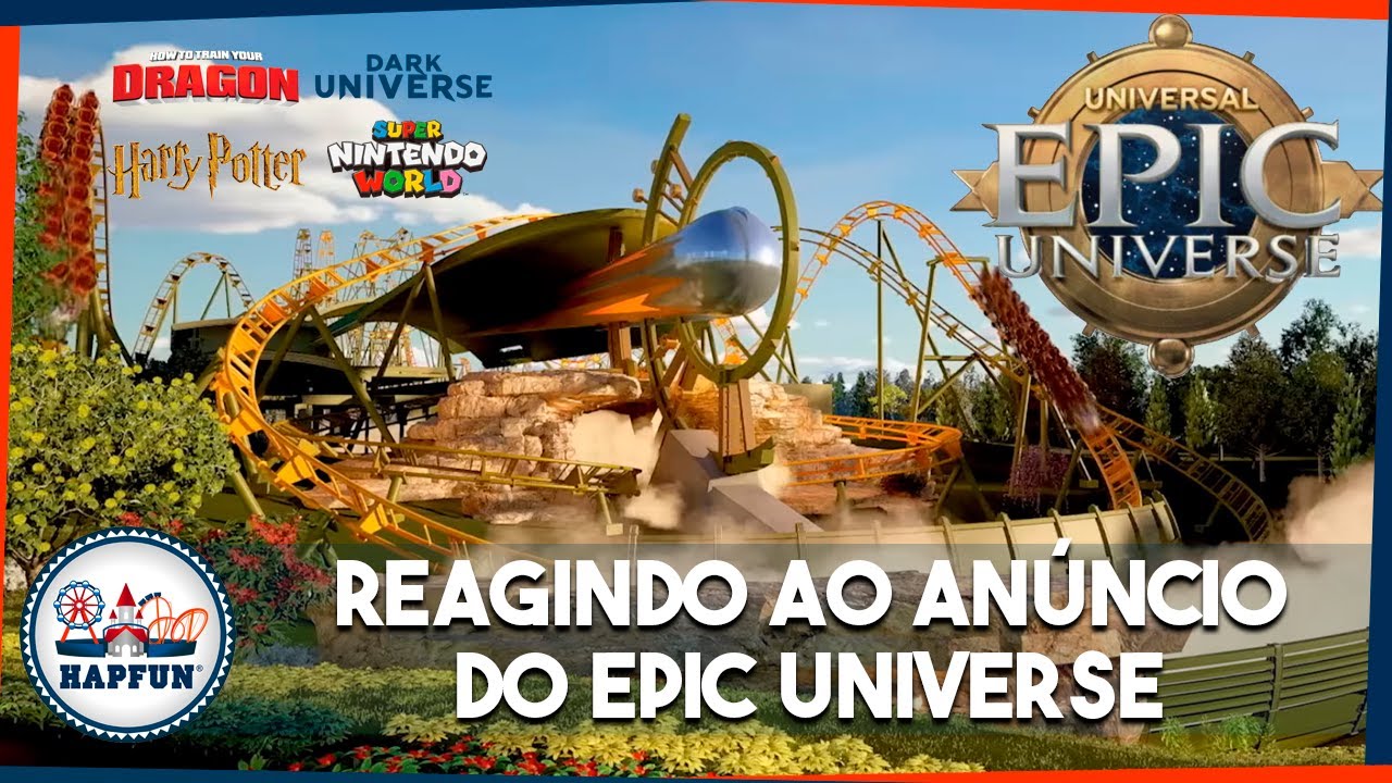 UNIVERSAL revela os PRIMEIROS detalhes OFICIAIS do novo parque em ORLANDO: Epic Universe | Hapfun