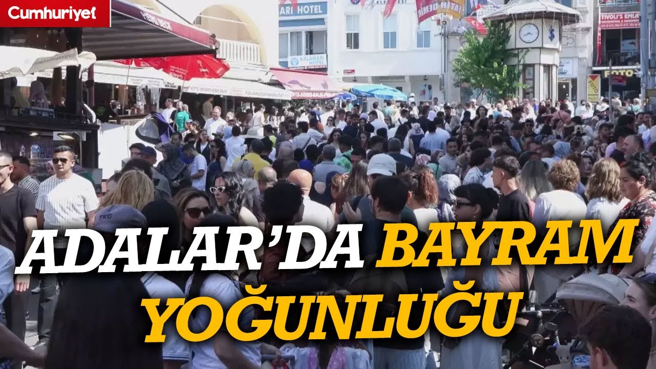 Adalar'da bayram yoğunluğu