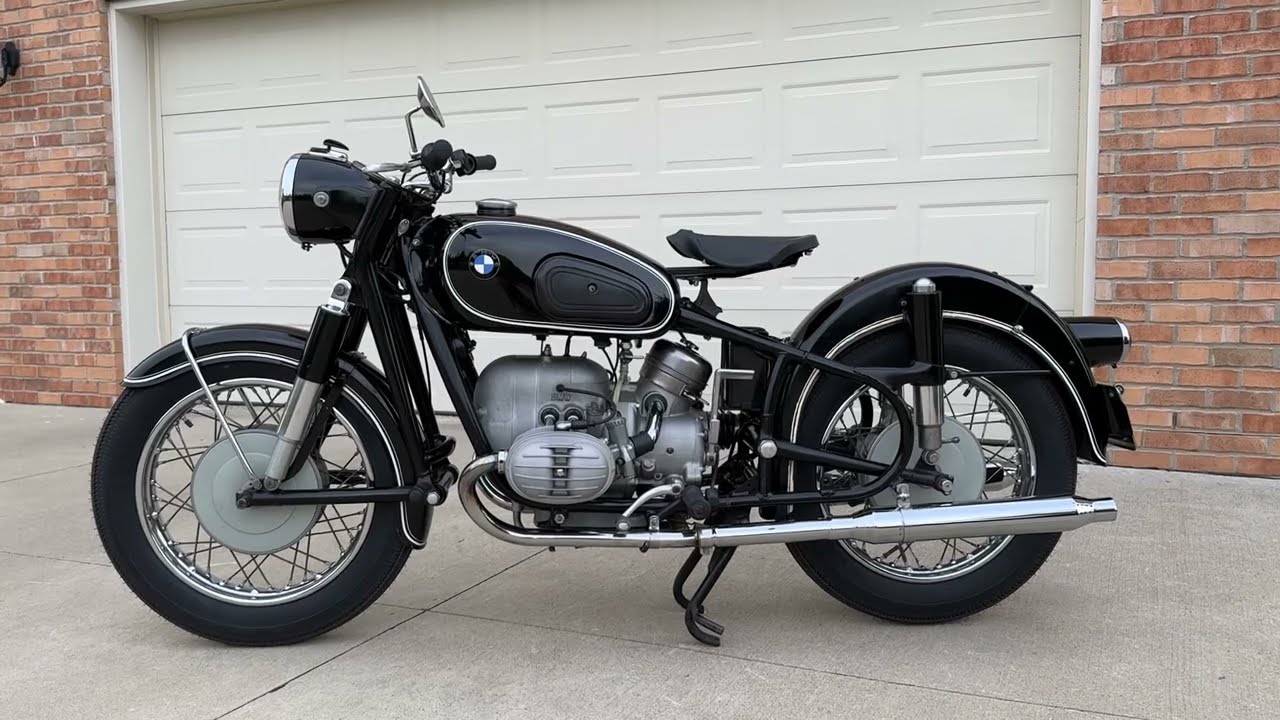 1964 BMW R50/2 running + walk around