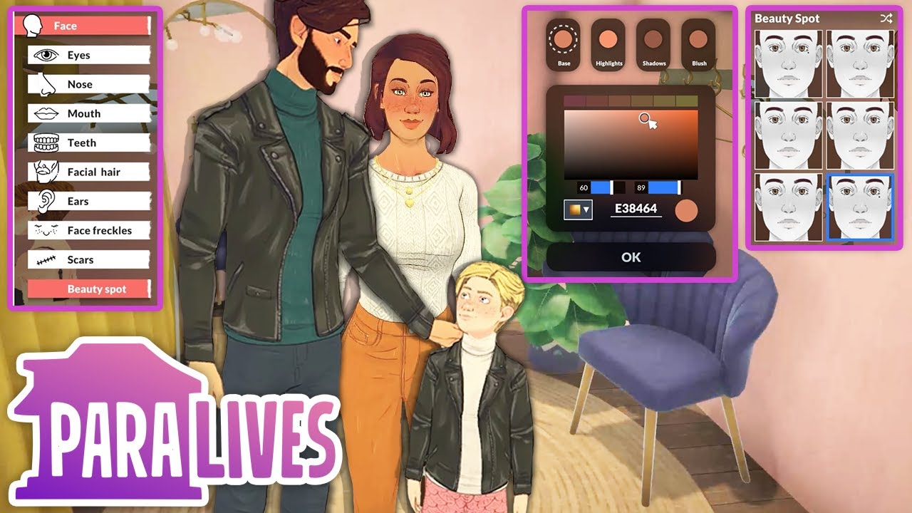 PARALIVES CHILDREN REVEAL!😭💗 + Height Slider, All Skintones, Tattoo Placement, Moles, Adam's Apple