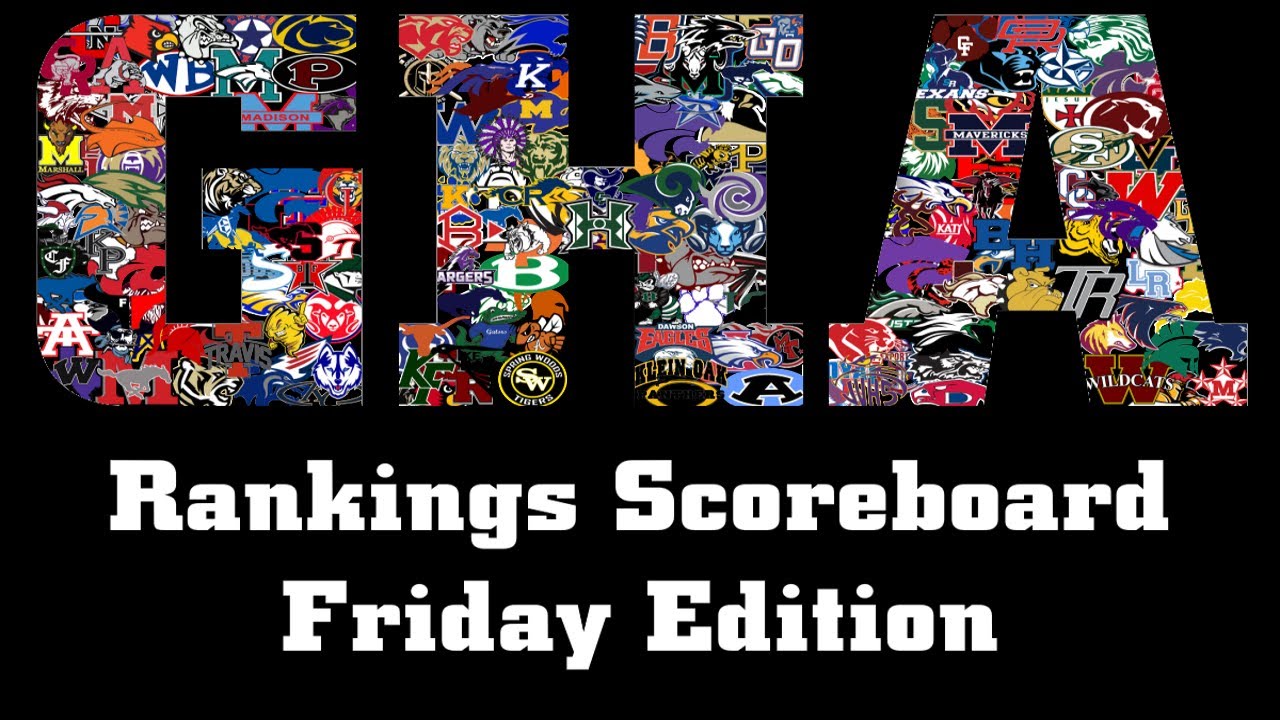 Friday Edition Week 7 Scoreboard for Greater Houston Area Rankings