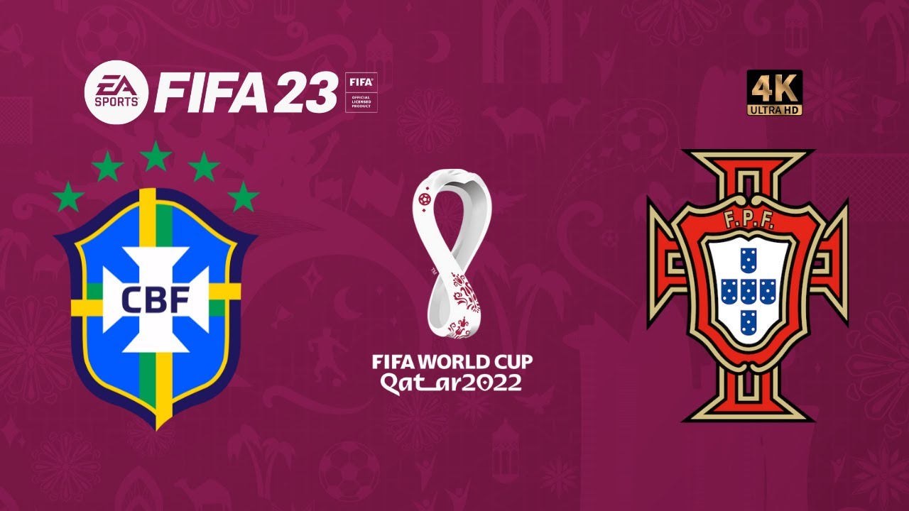 Brazil vs Portugal | FIFA 23 World Cup QATAR 2022 | Final Match [4K 60FPS]