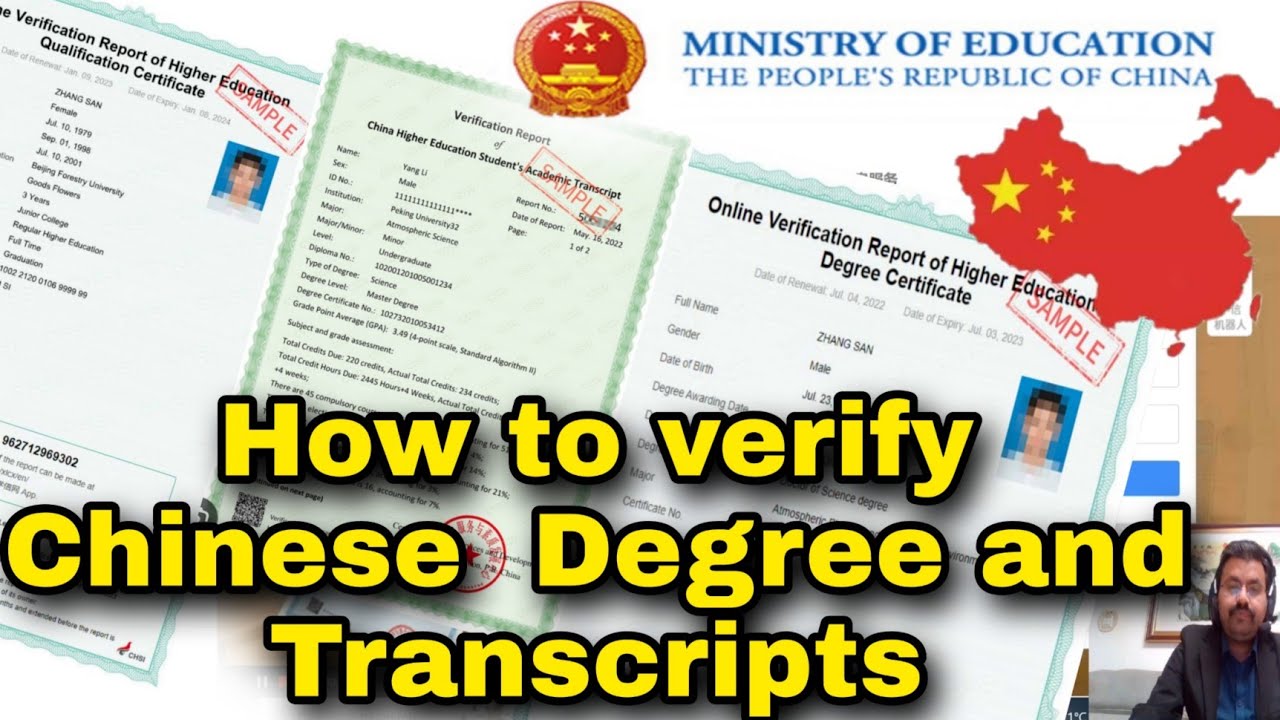 How to Verify Chinese Degree and Transcripts | Chinese degree Verification | CSSD and Chsi China