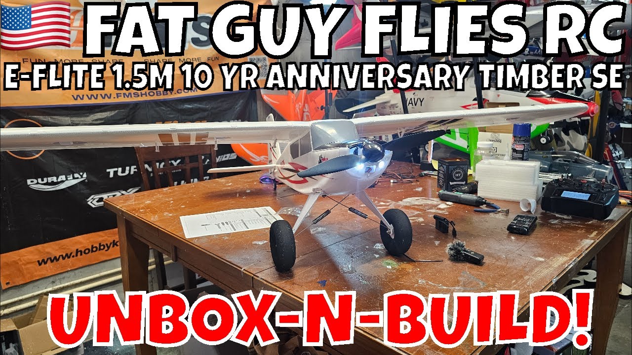 NEW! E-FLITE 10 YEAR ANNIVERSARY TIMBER SE UNBOX/BUILD #aviation #rc