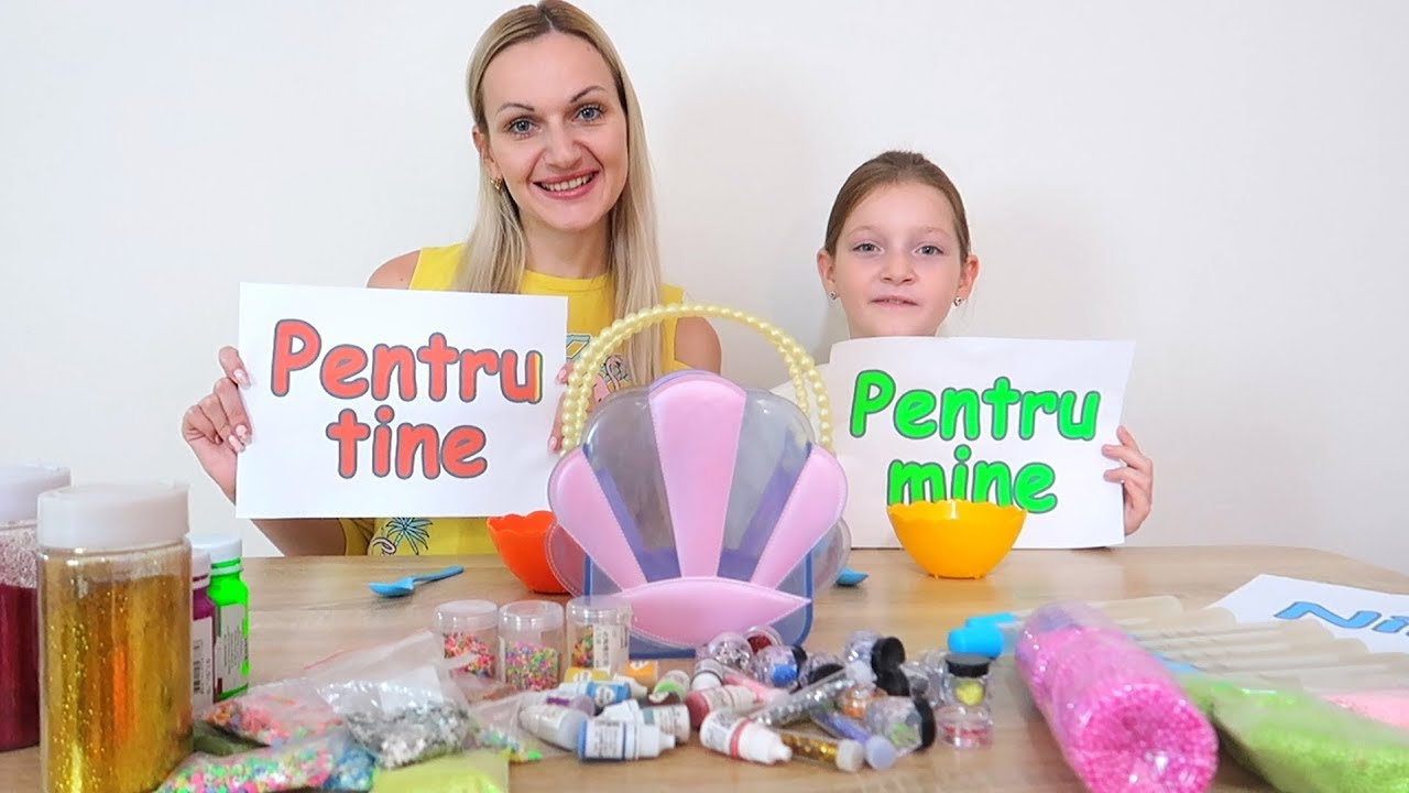 Pentru tine, Pentru mine sau Nimic | Slime Challenge Sofia vs Mama