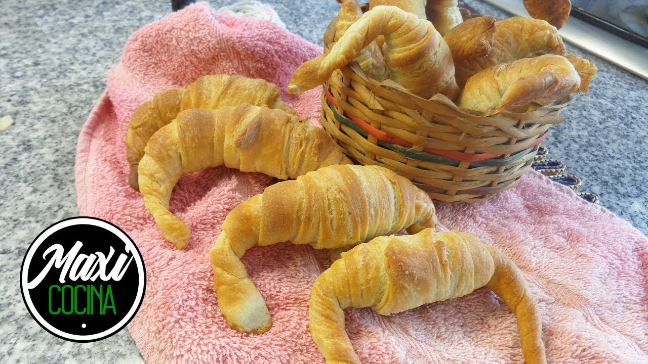 MEDIALUNAS DE GRASA | Como hacerlas | Receta Facil | Maxi Cocina