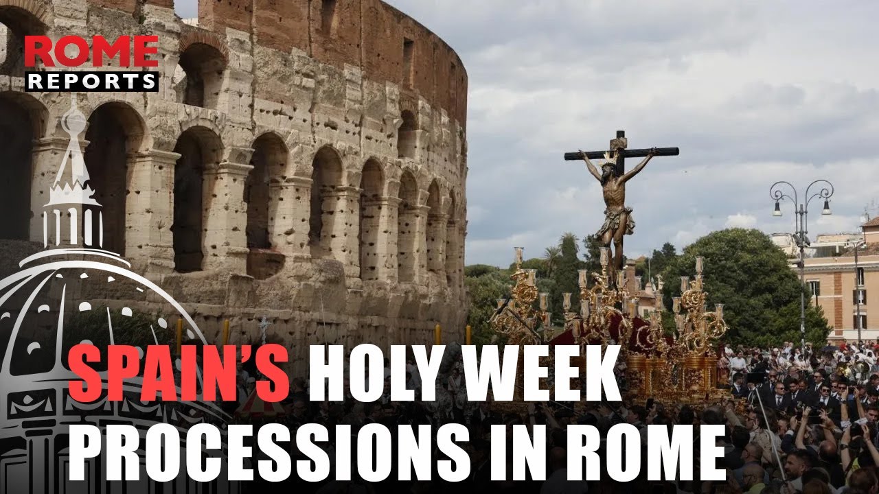 VIDEO ONLY: Spain’s Holy Week confraternities processions in Rome
