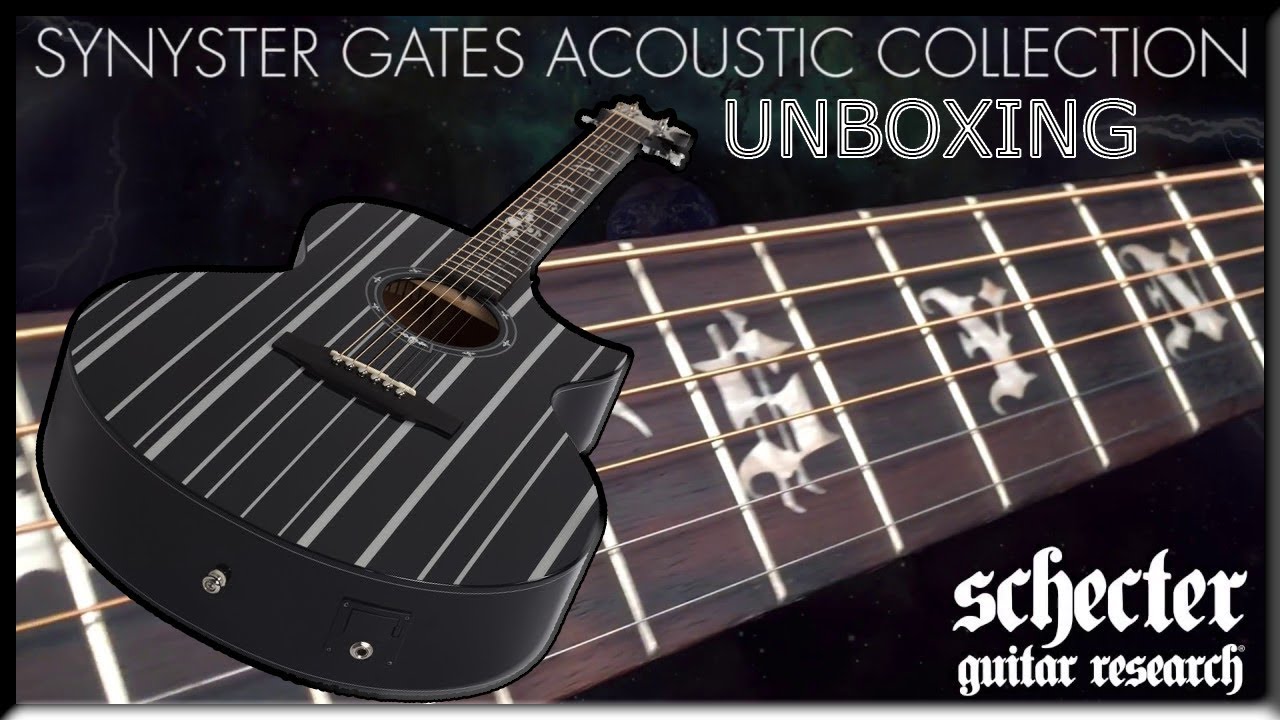 Unboxing Synyster Gates Signature Acoustic Electric Guitar By Schecter! Sick Guitar!