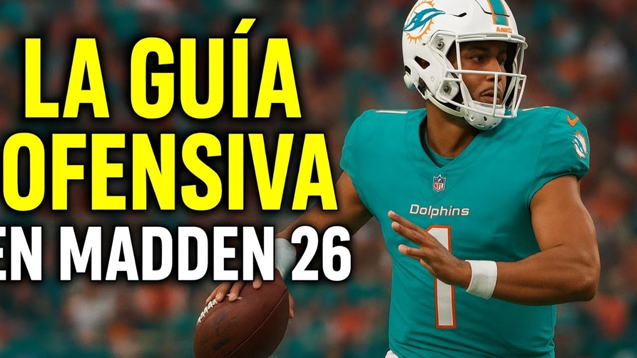 La Guía Ofensiva DEFINITIVA en Madden 26|TIPOS de PASE y RECEPCION| Cambia Rutas|Bloqueos y MAS...!