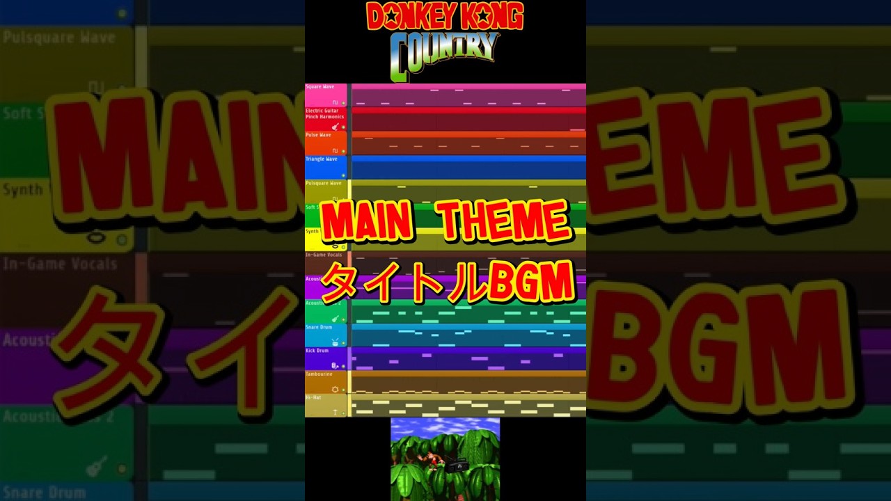 MAIN THEME FL Studio Deconstruction #flstudio #nintendo #dk #donkeykong #music #任天堂 #ドンキーコング