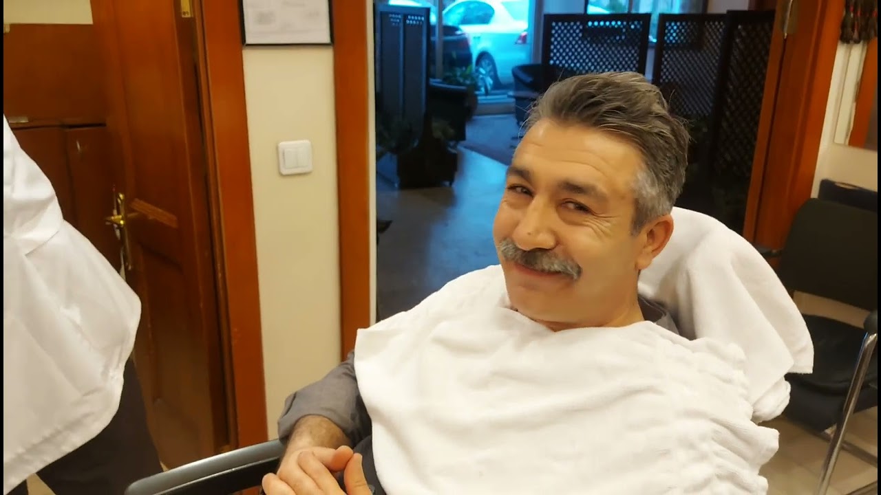 ASMR TURKISH  BARBER SLEEP HYPNOSIS, VISIT /FACIAL PEELING /HAIR BEARD CUT