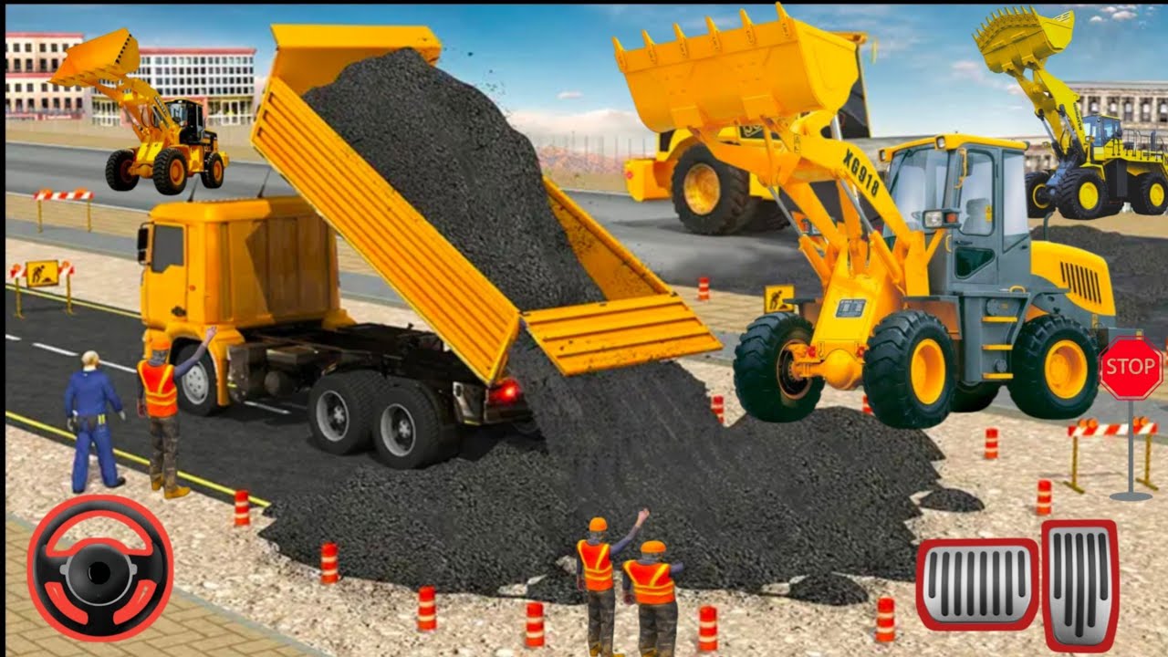 🚨🔥 Excavator and Dump Construction road - Android gameplay