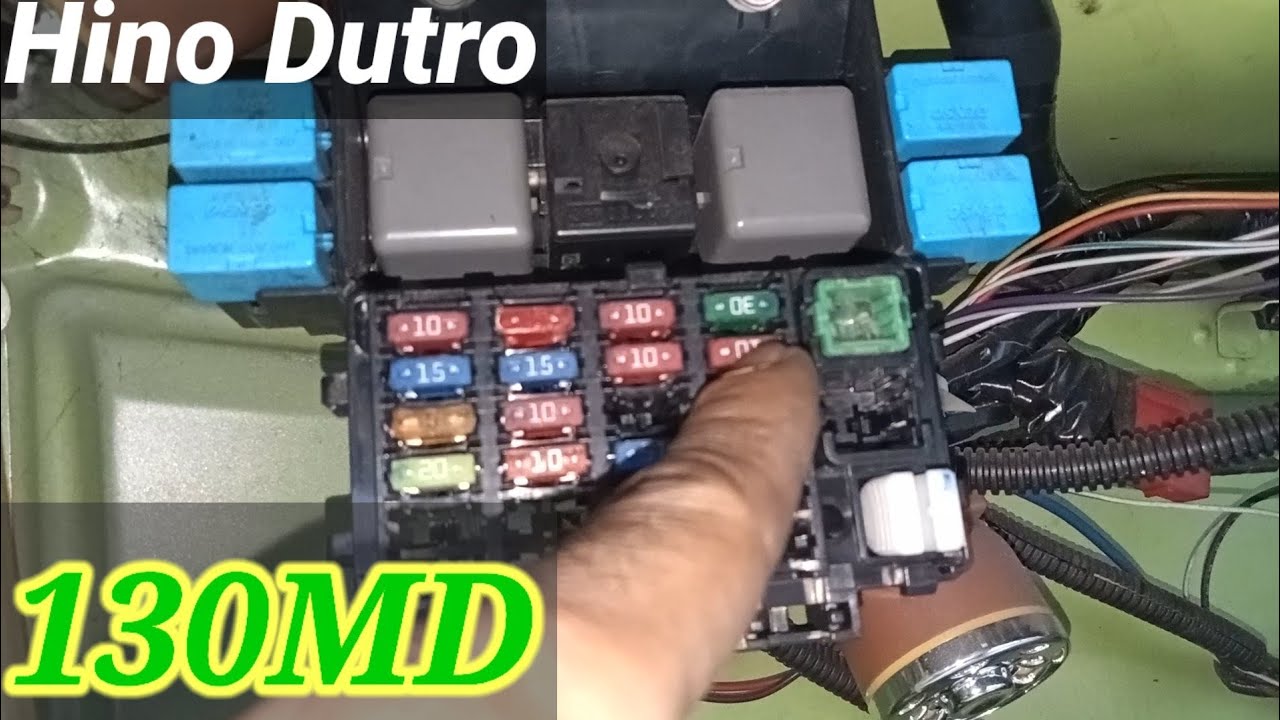 susunan letak fuse/sikring dan relay Hino DUTRo