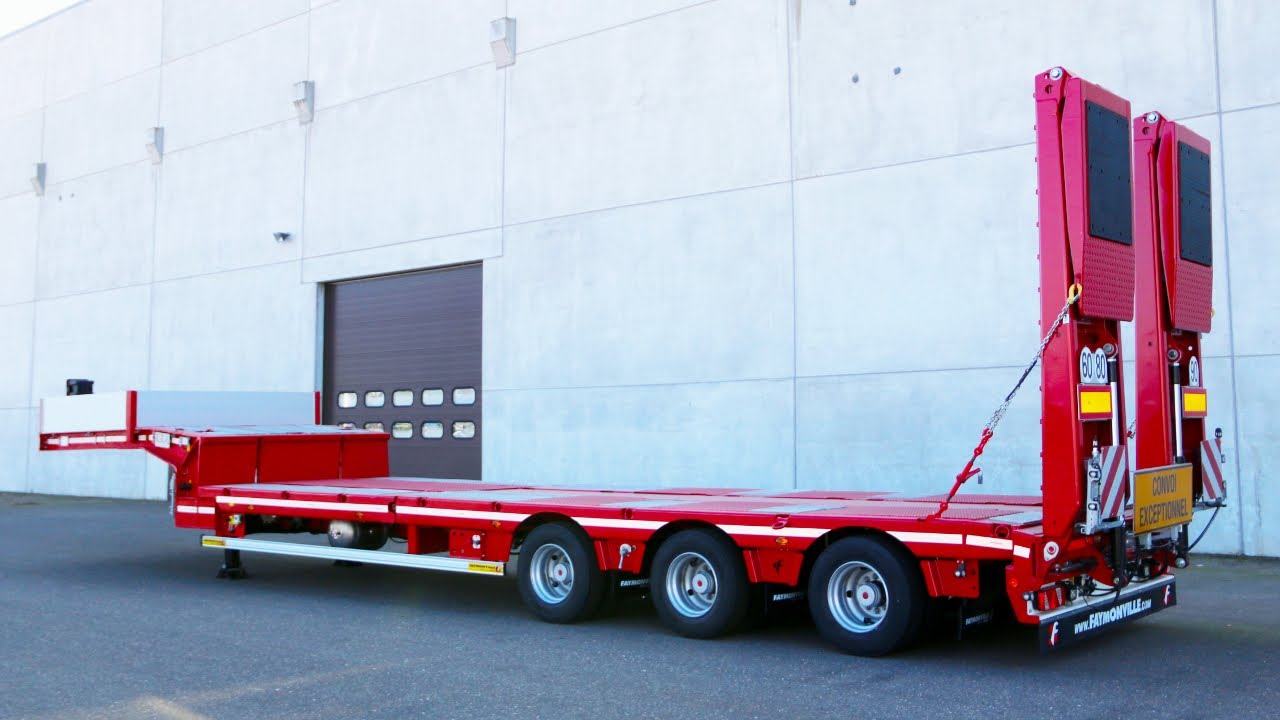 Faymonville - MultiMAX semi-trailer w/ hydraulic lift-/lowerable loading area & sliding double ramps