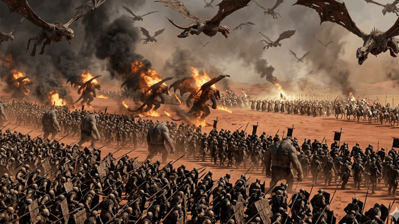 Guerra de la Ira &mdash; 2,000,000 MORGOTH contra 2,100,000 TIERRA MEDIA! &iquest;QUI&Eacute;N SOBREVIVE AL CR&Aacute;TER?! [4K