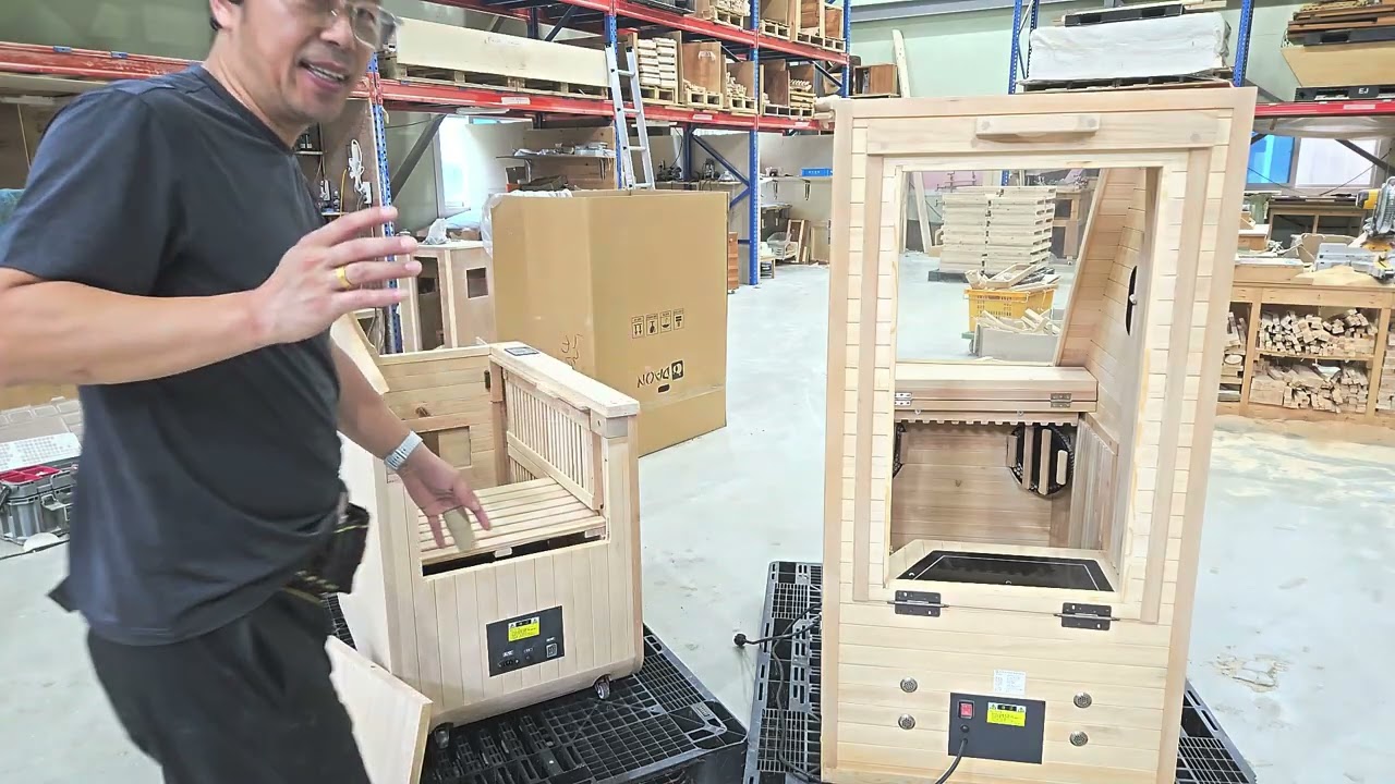 리턴 반신욕기  사진 촬영  준비 작업중 다온사우나  다온 반신욕기