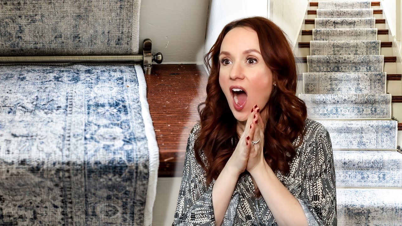 Лестничные дорожки с использованием моющихся, съемных и прочных ковриков!