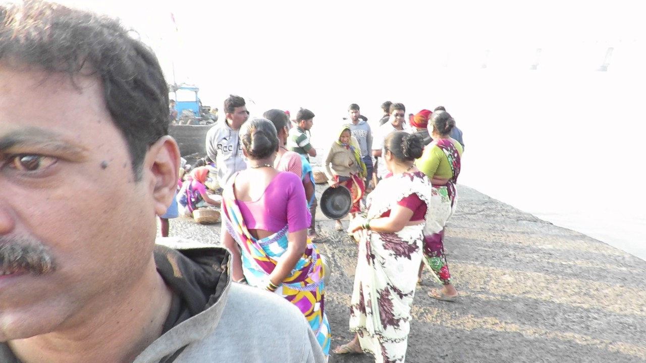Early morning fish auction at Revdanda Jetty.