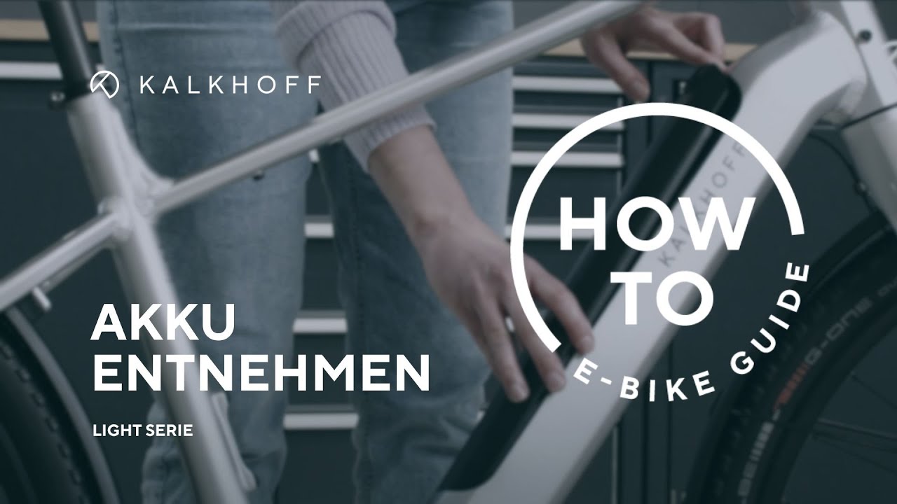 Kalkhoff Light: Akku entnehmen (Bosch CompactTube 400Wh) | KALKHOFF