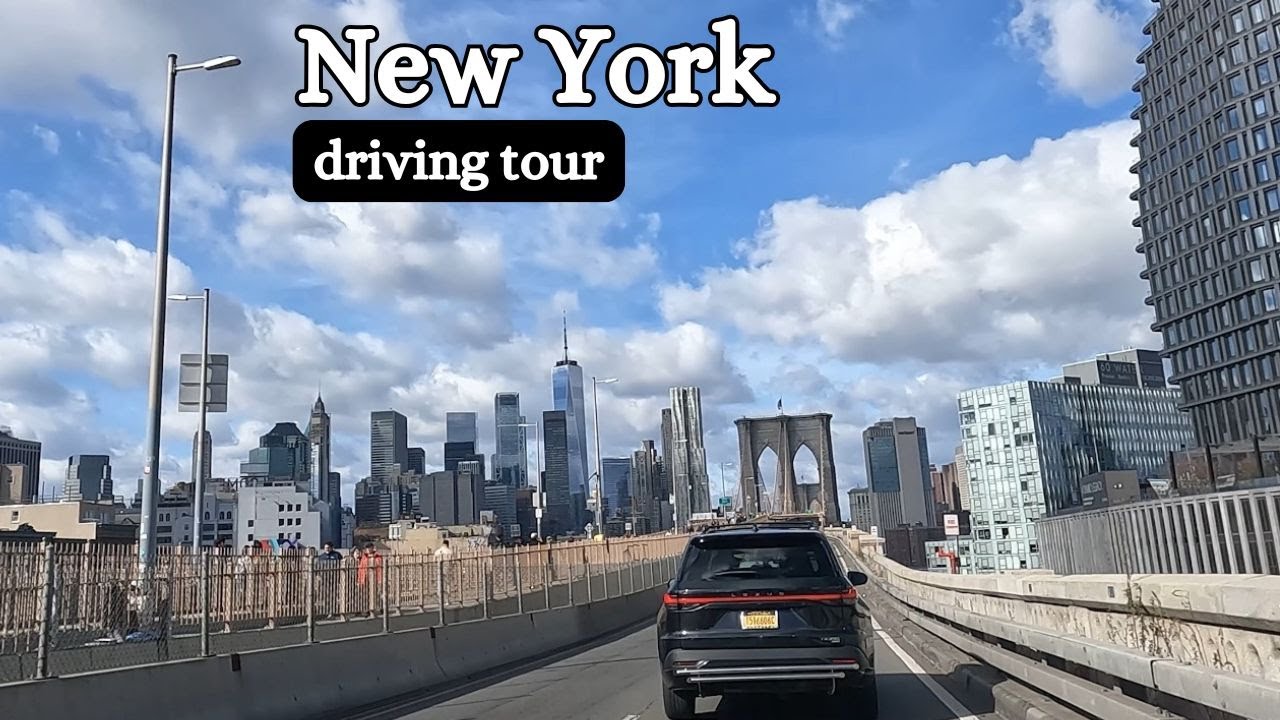 New York | Driving from Brooklyn to Manhattan on Brooklyn Bridge and FDR