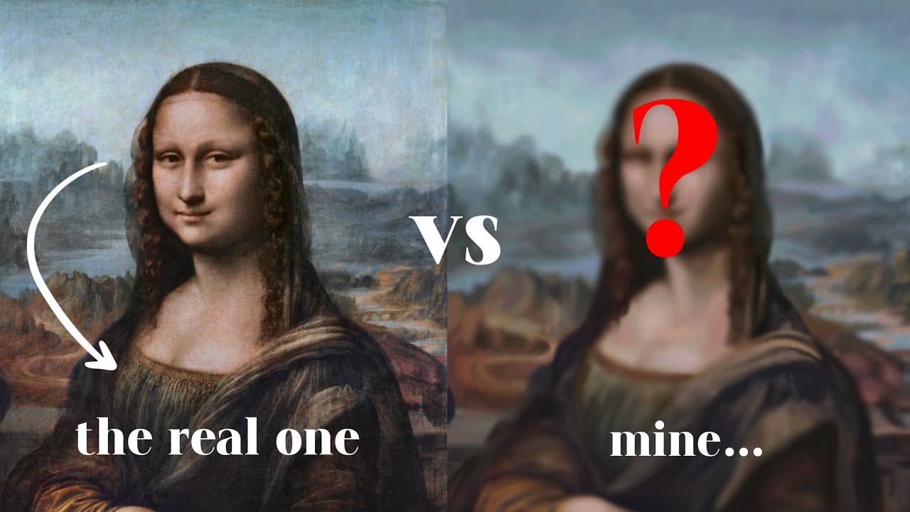 attempting to RECREATE the MONA LISA on Procreate - school project speed paint + yap