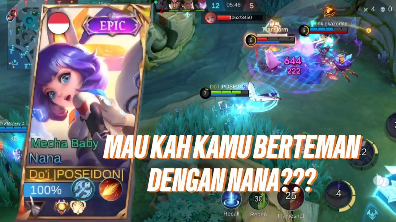 APAKAH KAMU MAU BERTEMAN DENGAN NANA ??? - Mobile Legends