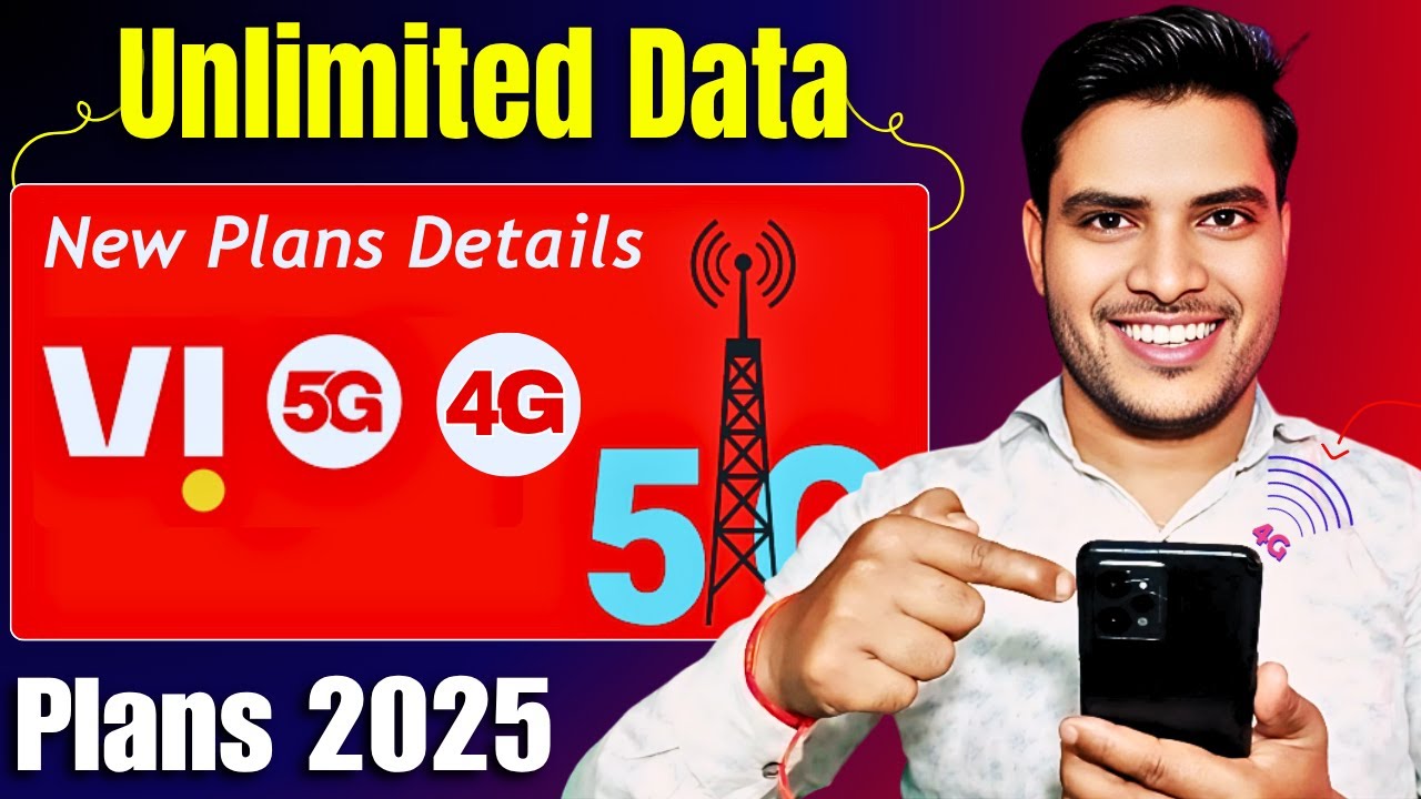 Vi unlimited data plan| Vi unlimited data plan 2025| Vi New Unlimited Data Plan 4G/5G 2025