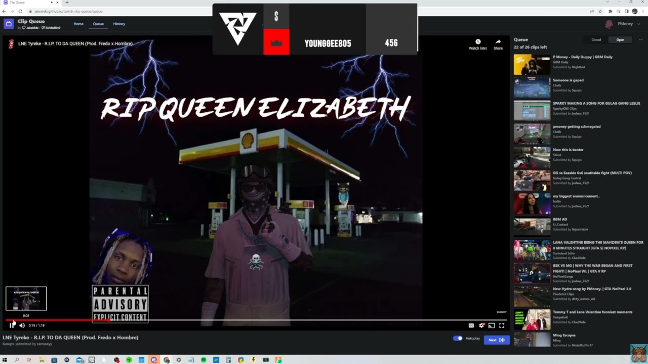 Pmoney reacts to LNE Tyreke - R.I.P TO DA QUEEN 