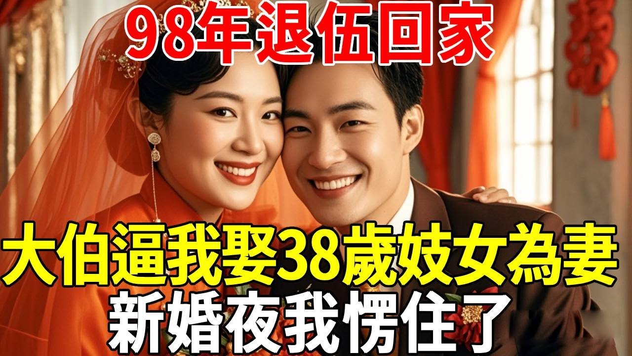 98年退伍回家，大伯逼我娶38歲妓女為妻，新婚夜我愣住了#蝴蝶飛飛 #民間故事 #奇聞趣事 #古代小說#懸疑#老年情感