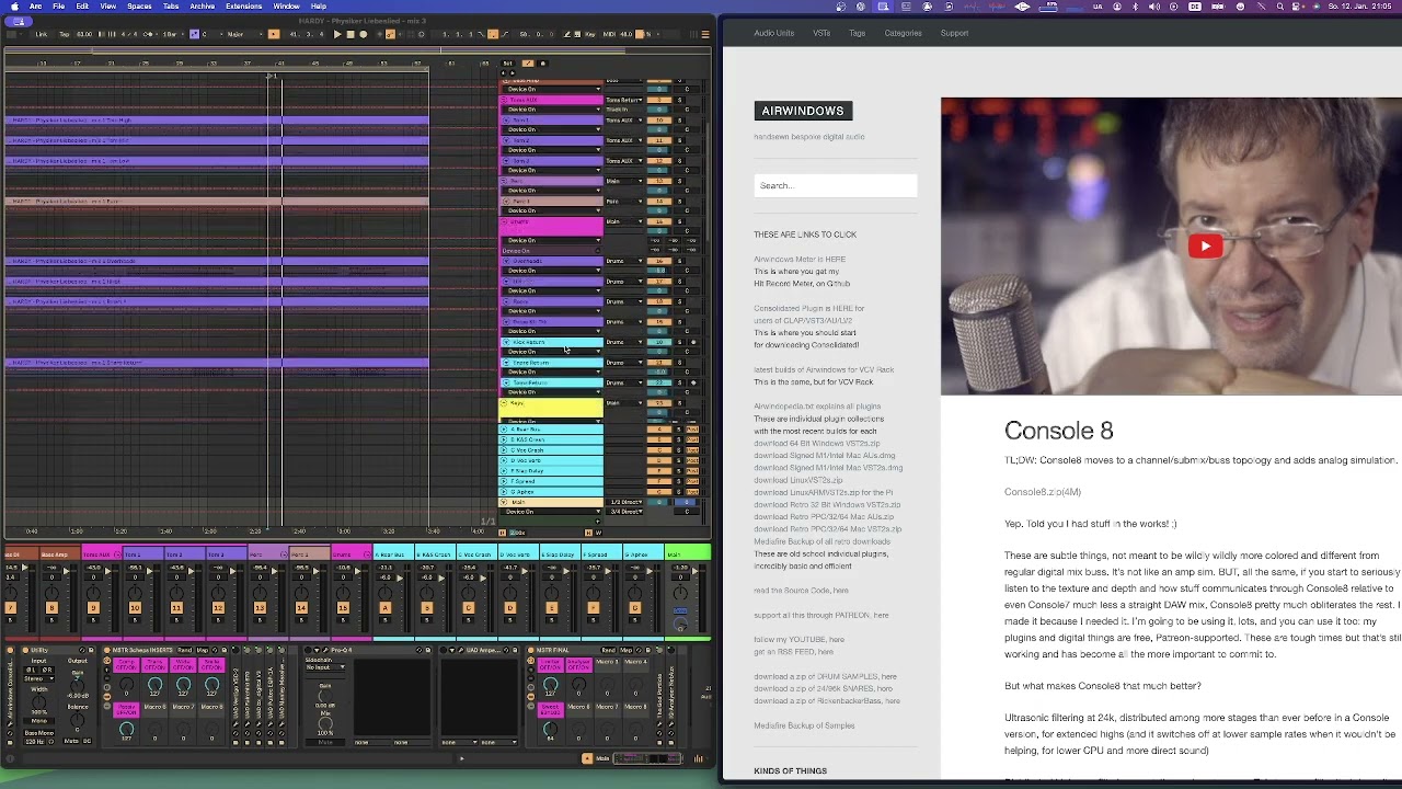 Airwindow Console Demo in Ableton Live