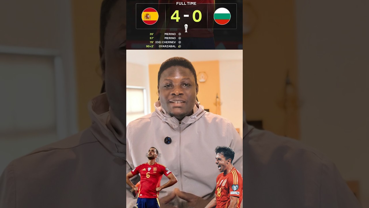 🔥 Mikel Merino On Fire! Arsenal’s Midfield Maestro Dominates for Spain vs Bulgaria! 🇪🇸⚽