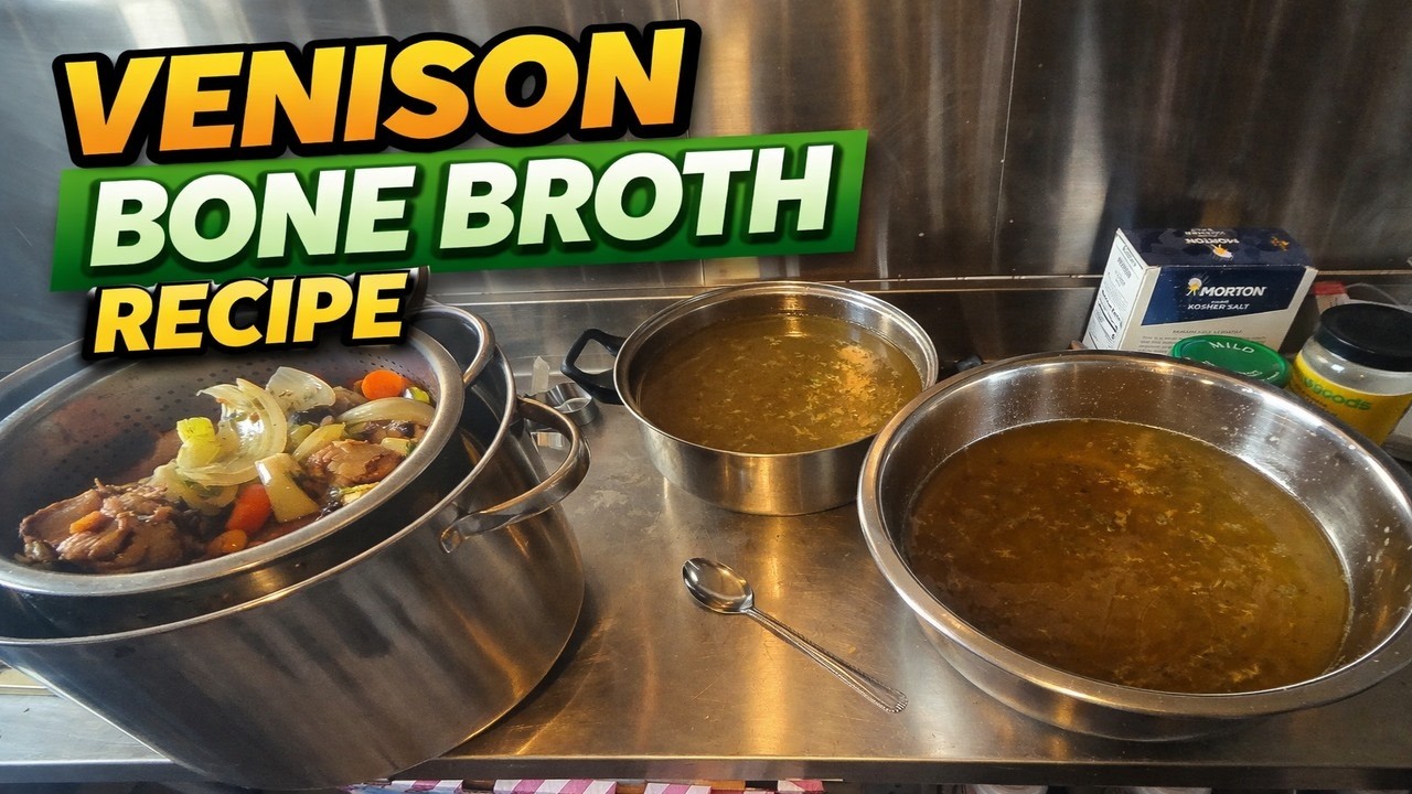 Venison Bone Broth (stock) | Roasted Bones with a Hint of Spice