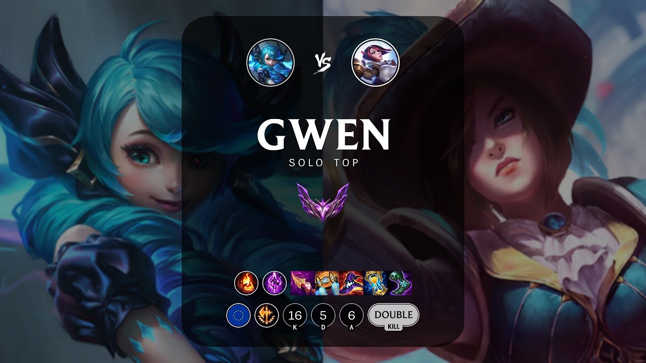 Gwen Top vs Fiora - EUW Master Patch 13.15