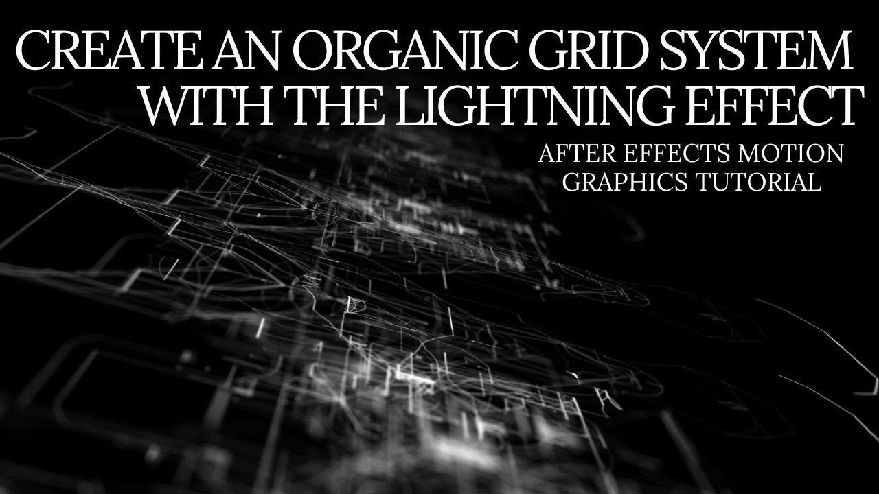How To Create An Amazing 3d Grid Effect With The Lightning Effect In After Effects!
