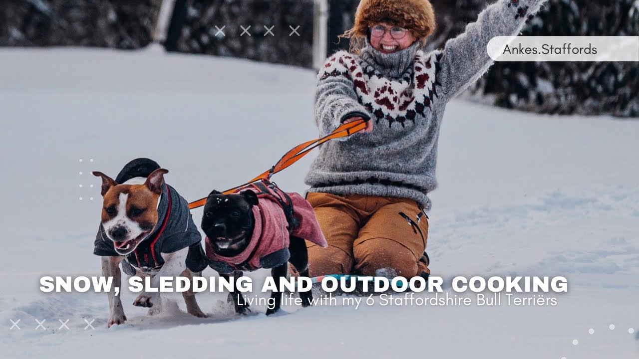 Snow, sledding and outdoor cooking