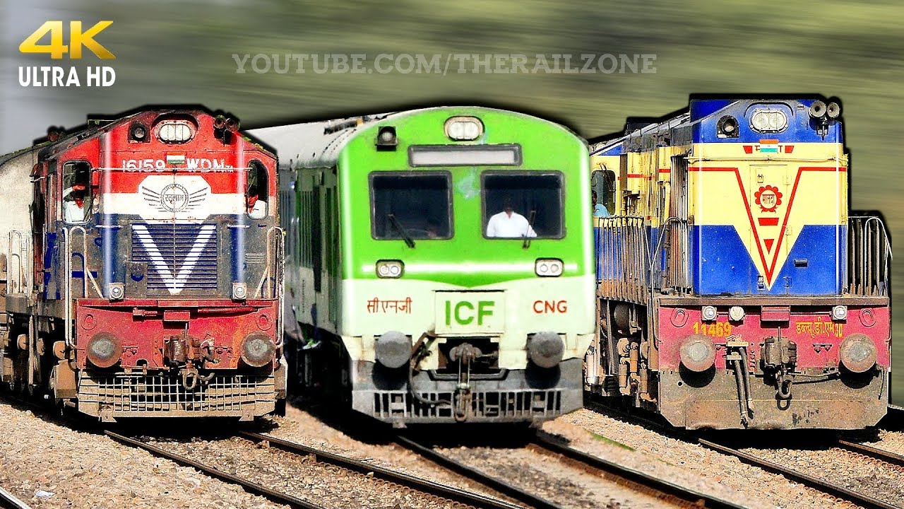 Diesel Loco Trains | DELHI - JAIPUR Section | North India | Indian Railways