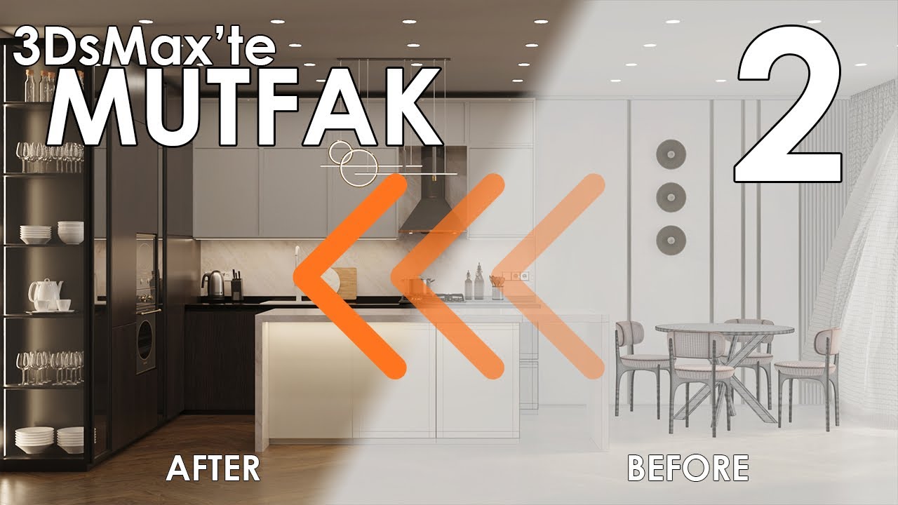 Sıfırdan 3DsMax & Corona | Workshop 1 | Mutfak Modelleme - Ders 2