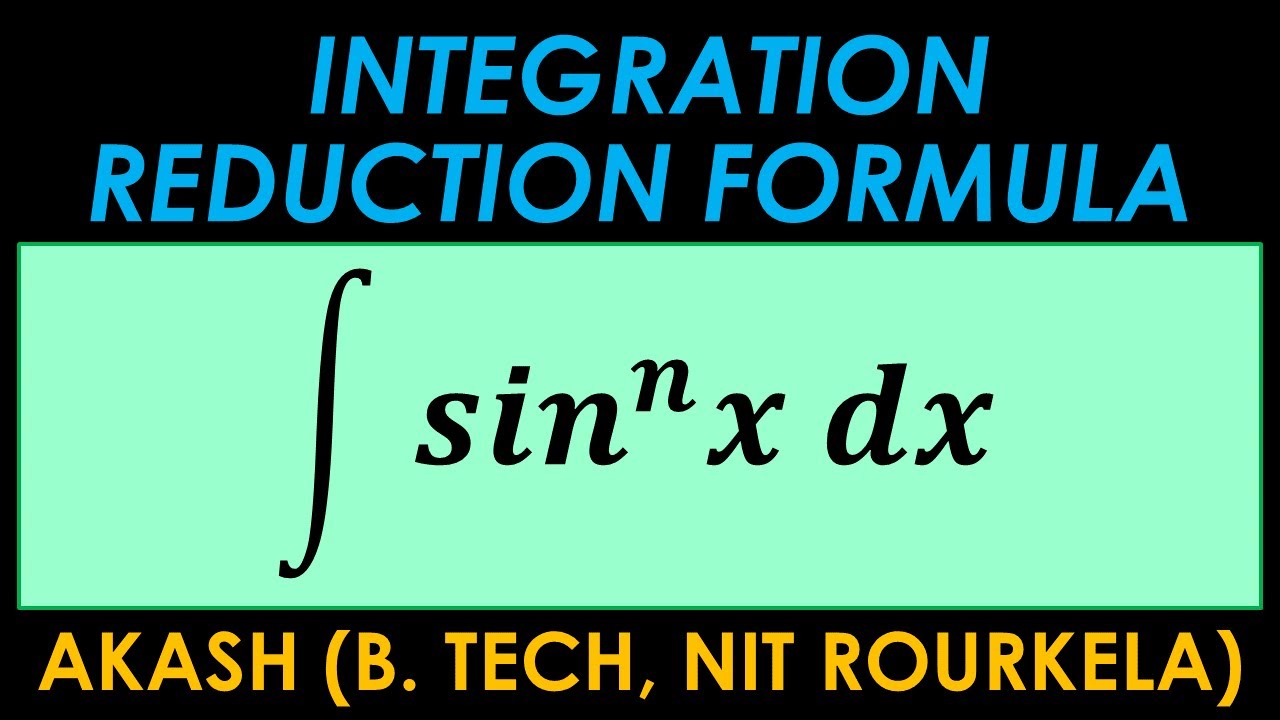 Integration 7 Marks Important Question 1 | sin^nx reduction formula