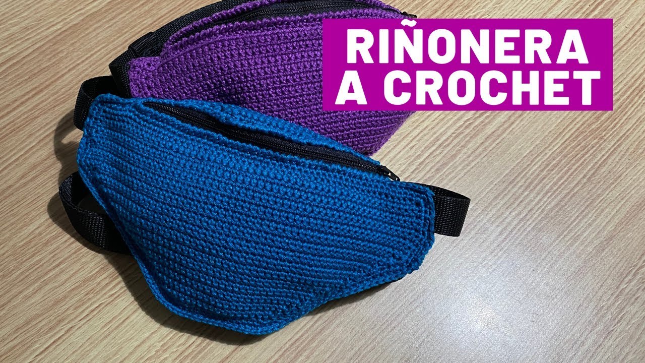 Riñonera o canguro a crochet