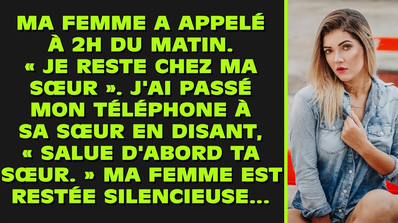 « Tu ne viens pas », a-t-elle dit d'un ton sec, posant sa tasse de café comme un point final à une..