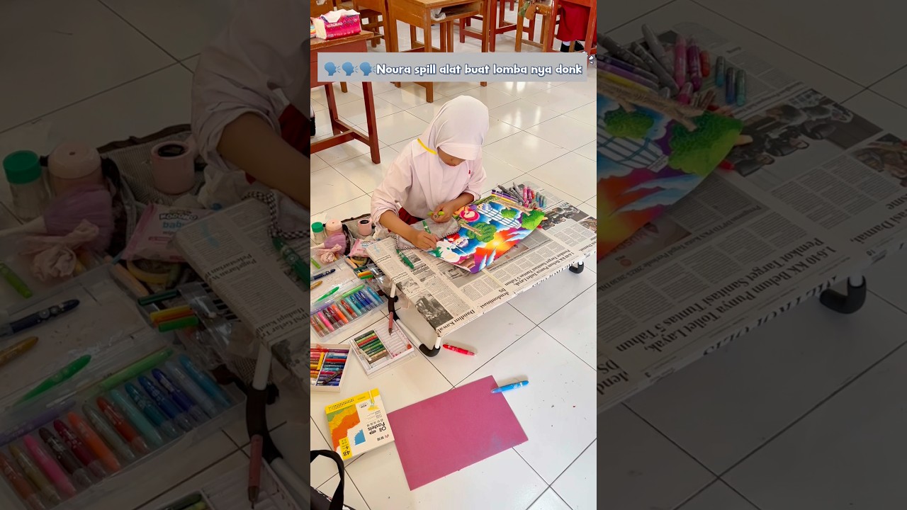 TUTORIAL NOURA MENGGUNAKAN SOFT OIL PASTEL 🫟🎨 
