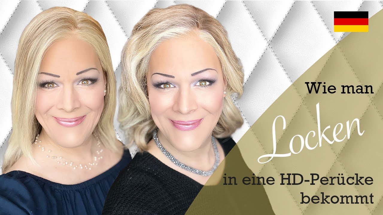 Wie man Locken in eine Perücke mit HD Kunstfasern bekommt (Tutorial deutsch)
