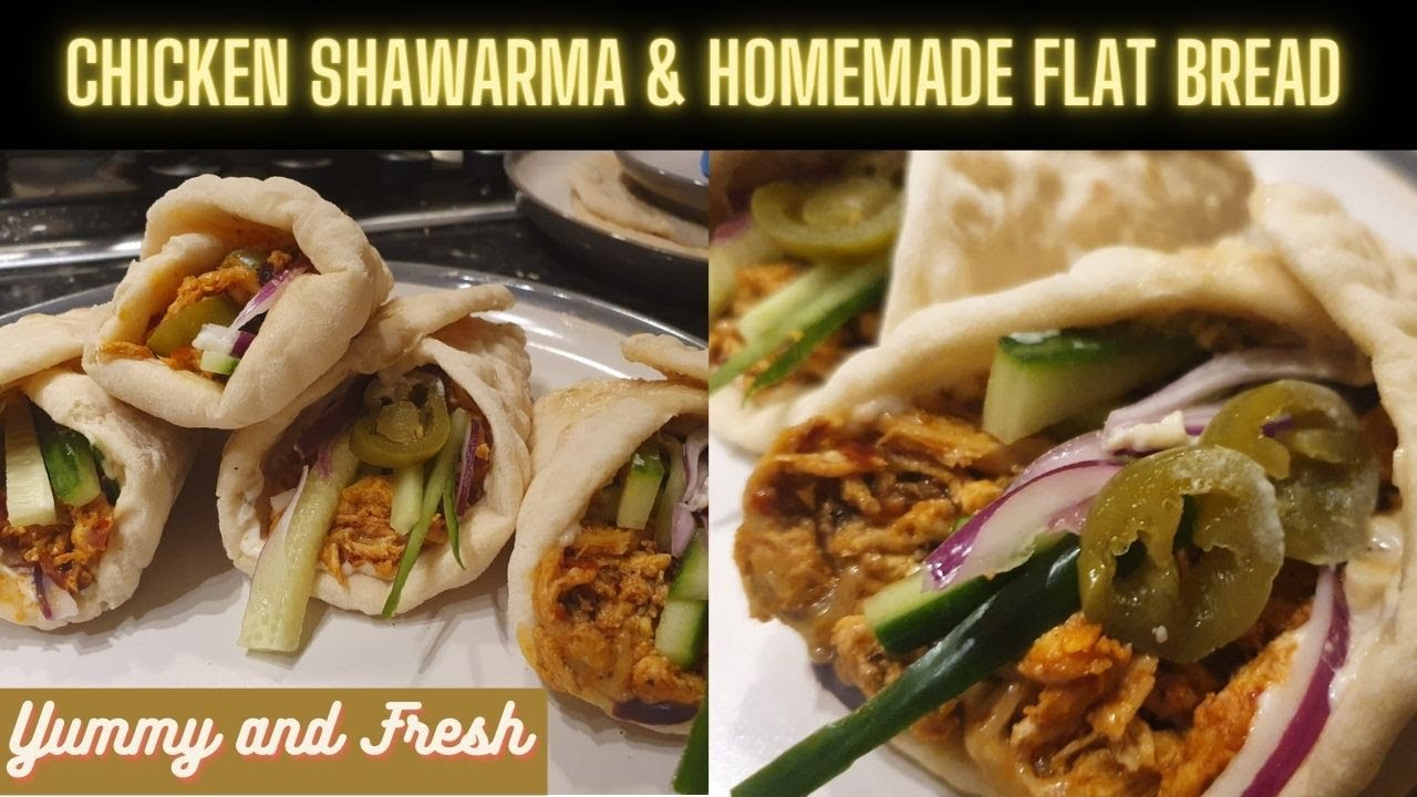 YUMMY Chicken Shawarma and Shawarma Bread Recipe | Must Try