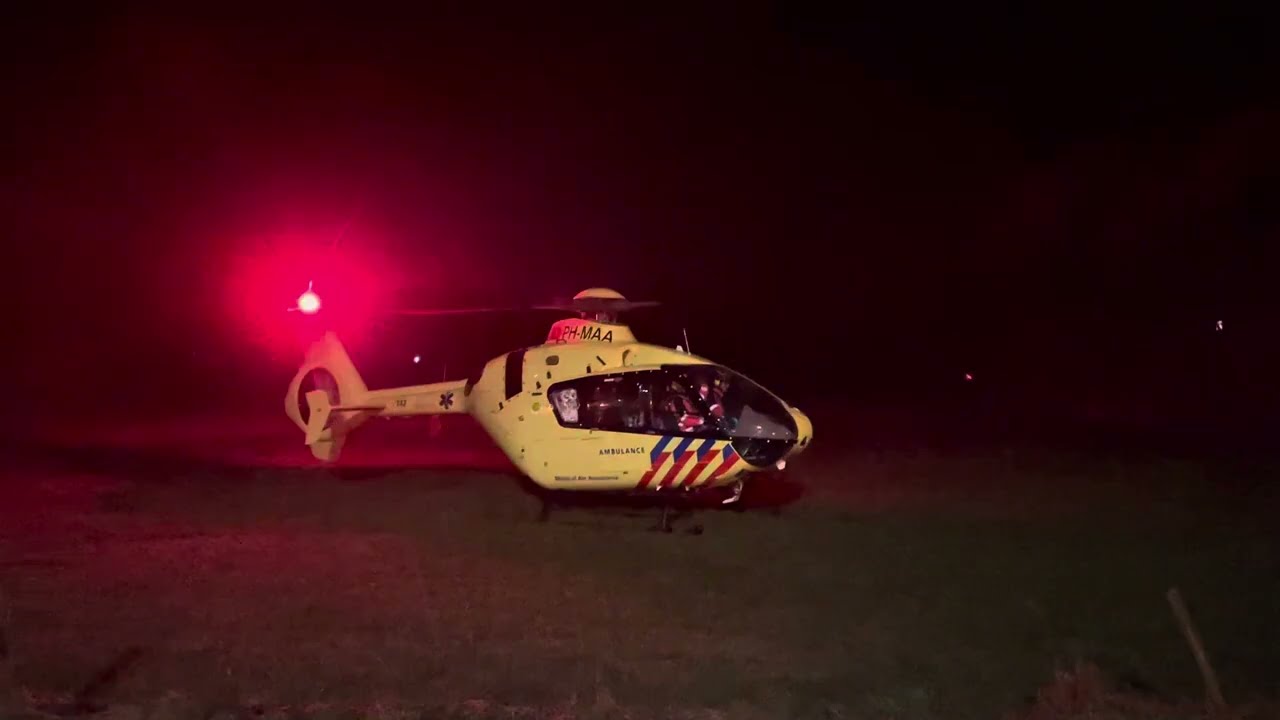 [Turbo-start] Lifeliner 3 vertrekt vanaf ongeval in Vorden