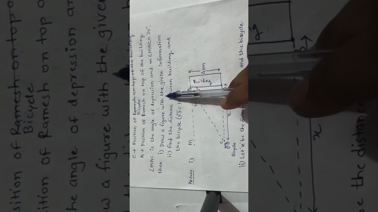 Class 10 Maharashtra Board *TRIGONOMETRY* PYQ JULY 2023