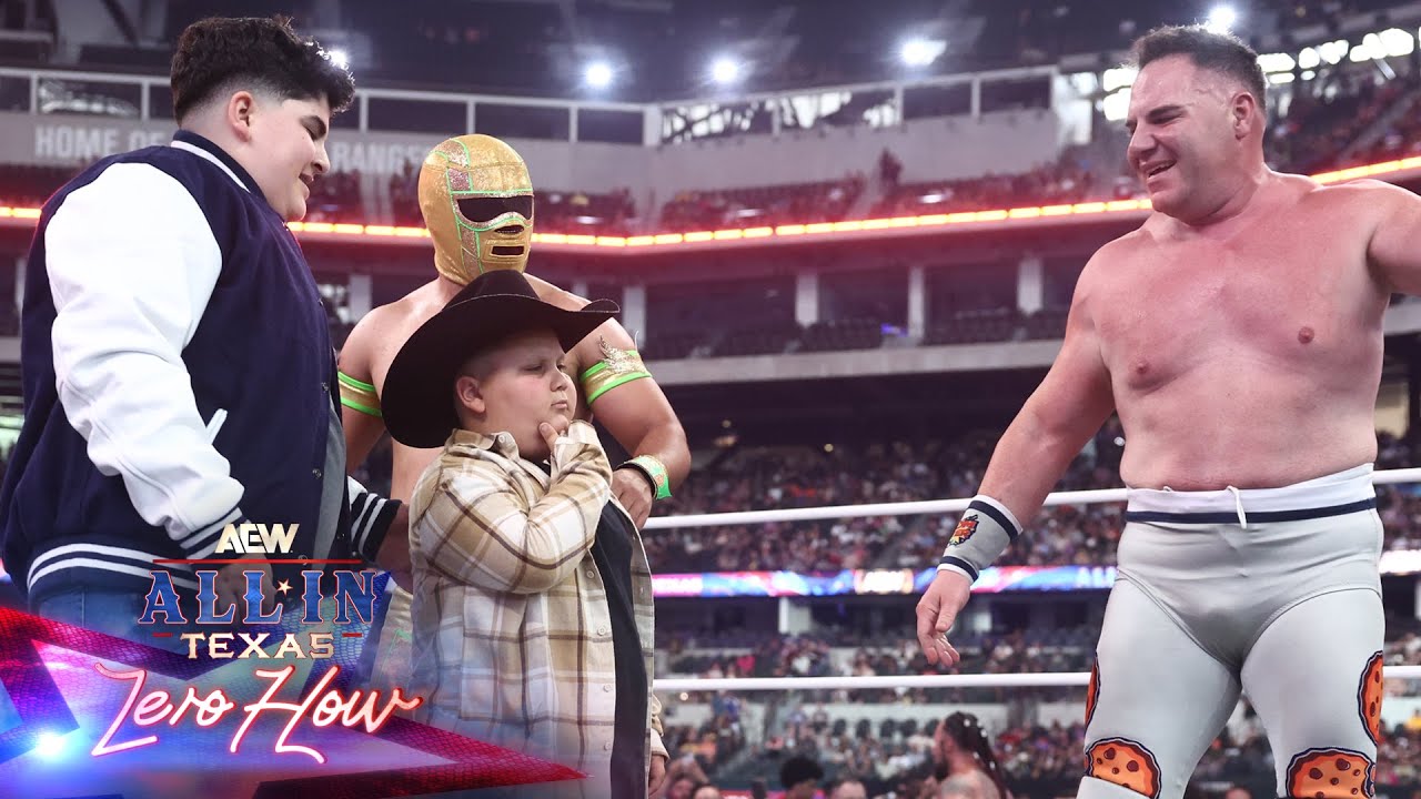 ПОЛНЫЙ МАТЧ: Big Boom AJ, Rizzler, Big Justice победили Don Callis Family | AEW ALL IN TEXAS, 12....