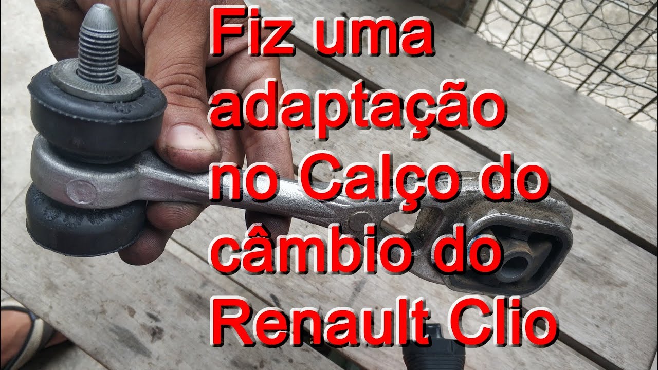 Fiz uma adaptação no Calço do cambio do Renault Clio